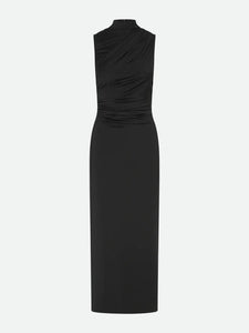 RWBillie SL long drape dress - black