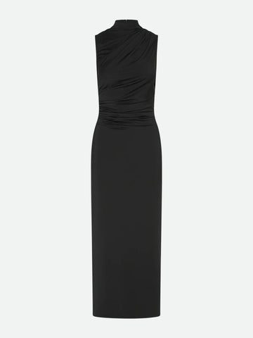 RWBillie SL long drape dress - black