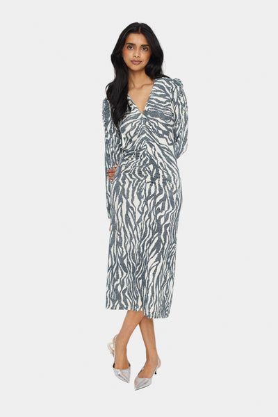 GhitaSZ Dress - Black Zebra Graphic