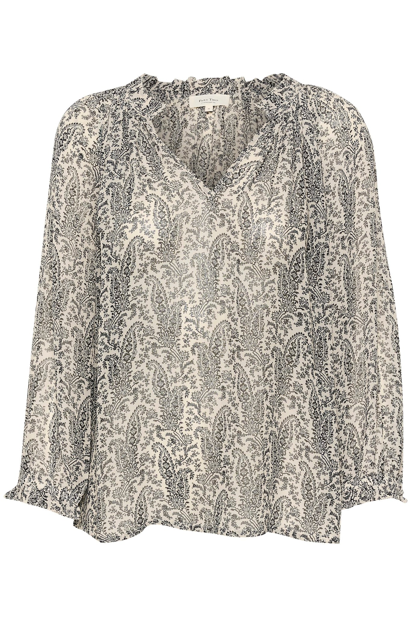 ELSIAPW BLOUSE -French Oak Paisley Print