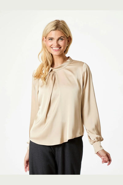 Fairy Drapy Satin Blouse